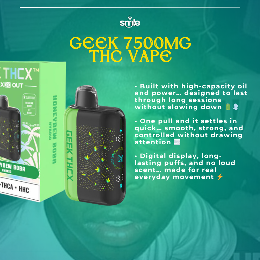GEEK THC 7500MG VAPE 💨⚡