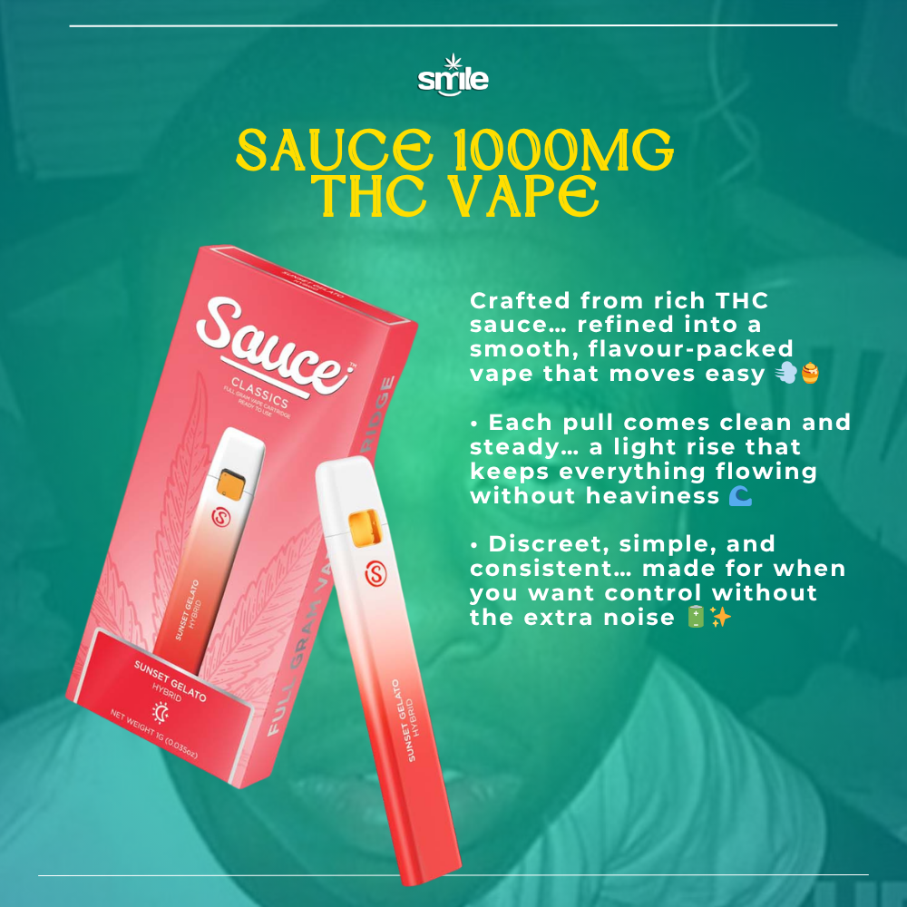 SAUCE 1000MG VAPE 💨🍯