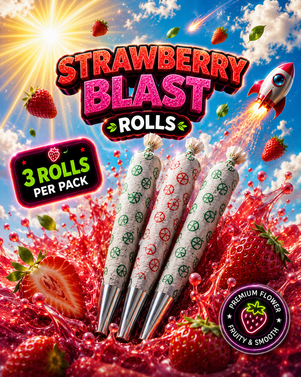 🍓🍃STRAWBERRY BLAST ROLLS
