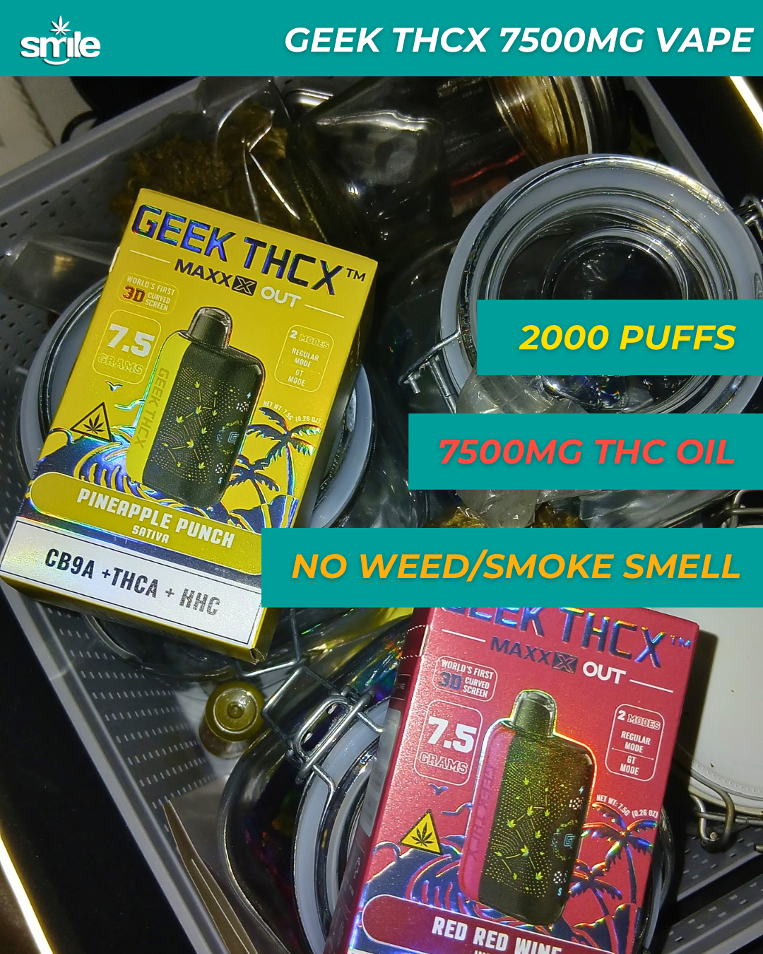 GEEK THC 7500MG VAPE 💨⚡